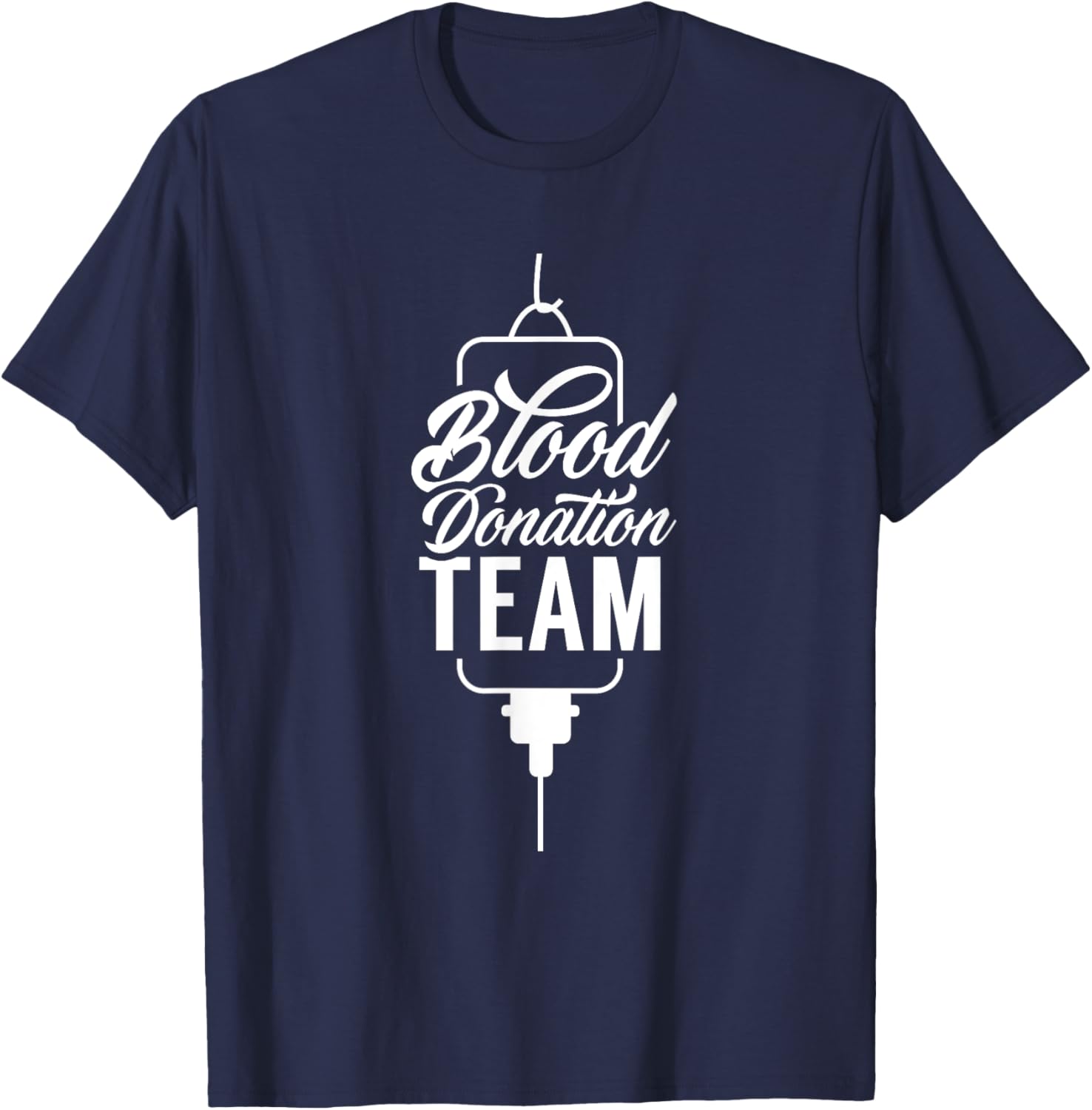 Blood Donation Team Donor Plasma Transfusion T-Shirt - T-Shirt | Navy