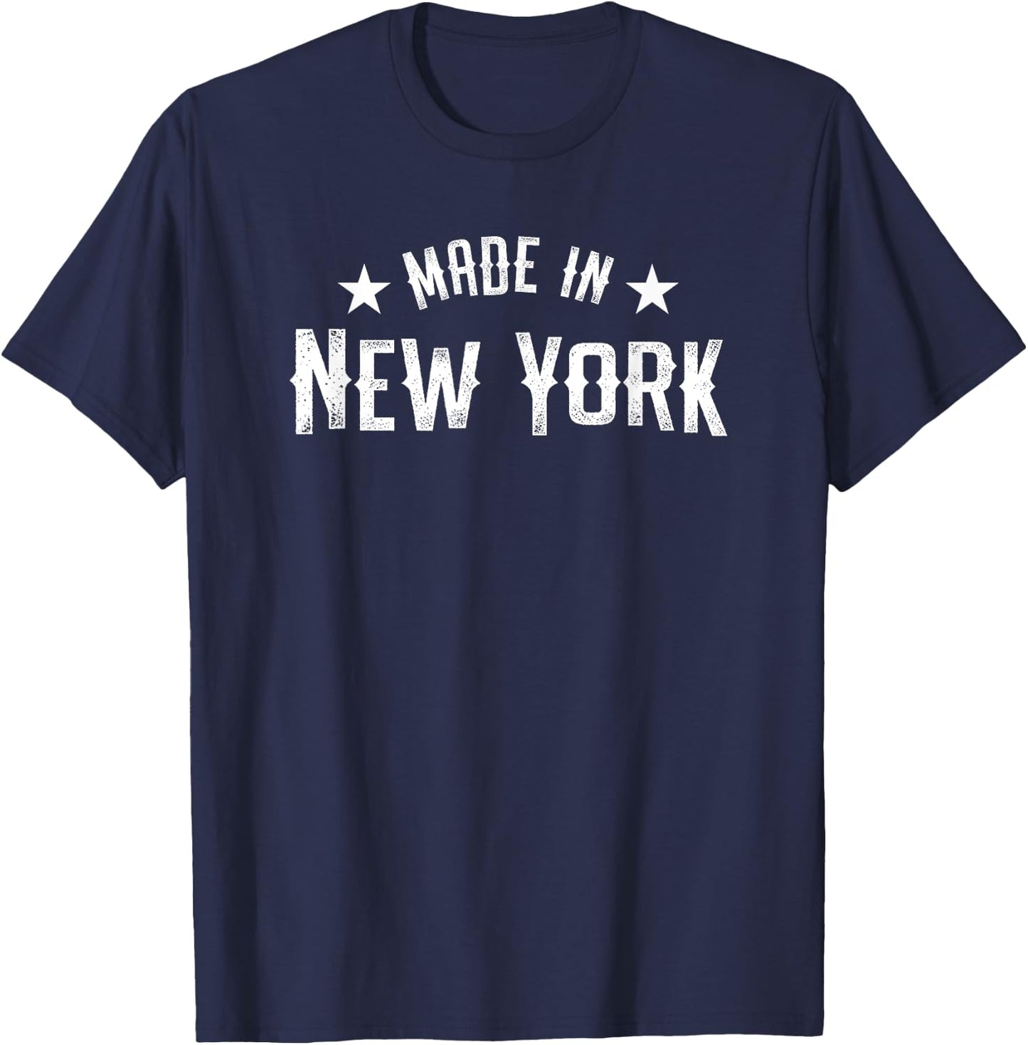 Made In New York NY City NYC New Yorker My Home State Pride T-Shirt - T-Shirt | Navy