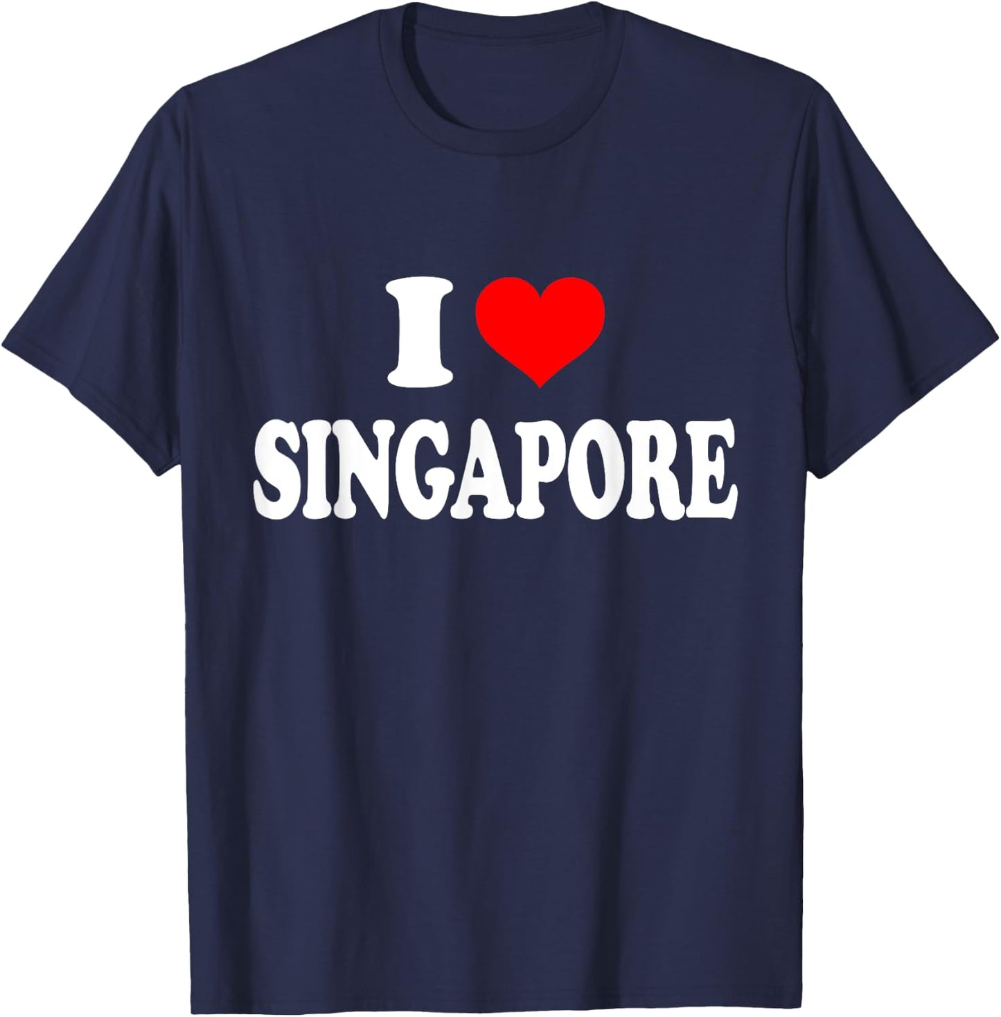 I Love Singapore T-Shirt - T-Shirt | Navy