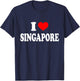 I Love Singapore T-Shirt - T-Shirt | Navy