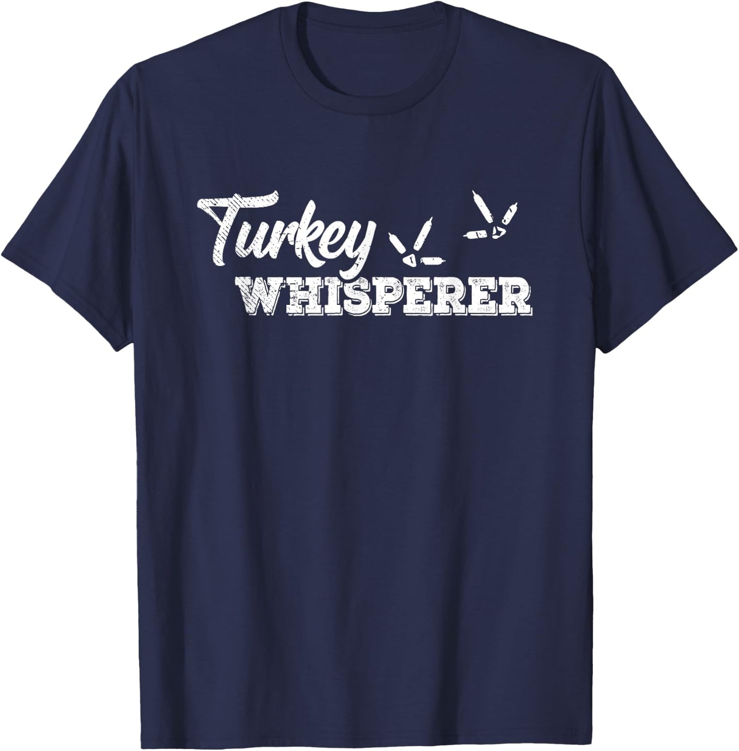 Turkey Whisperer Funny Farm And Animal Lover Retro T-Shirt - T-Shirt | Navy