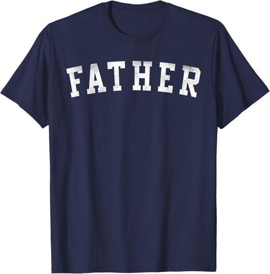 Father - Classic Bold Font Father's Day Father T-Shirt - T-Shirt | Navy