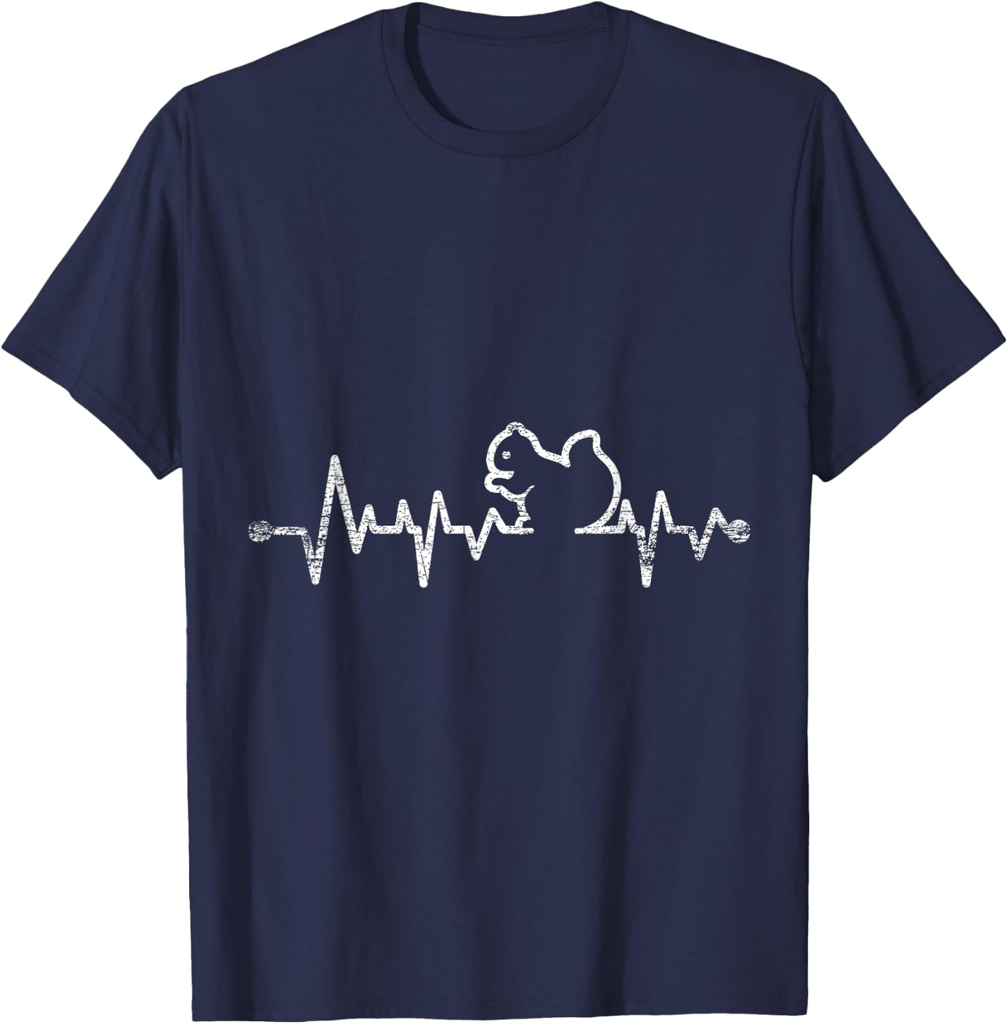 Heartbeat Squirrel T-Shirt - T-Shirt | Navy