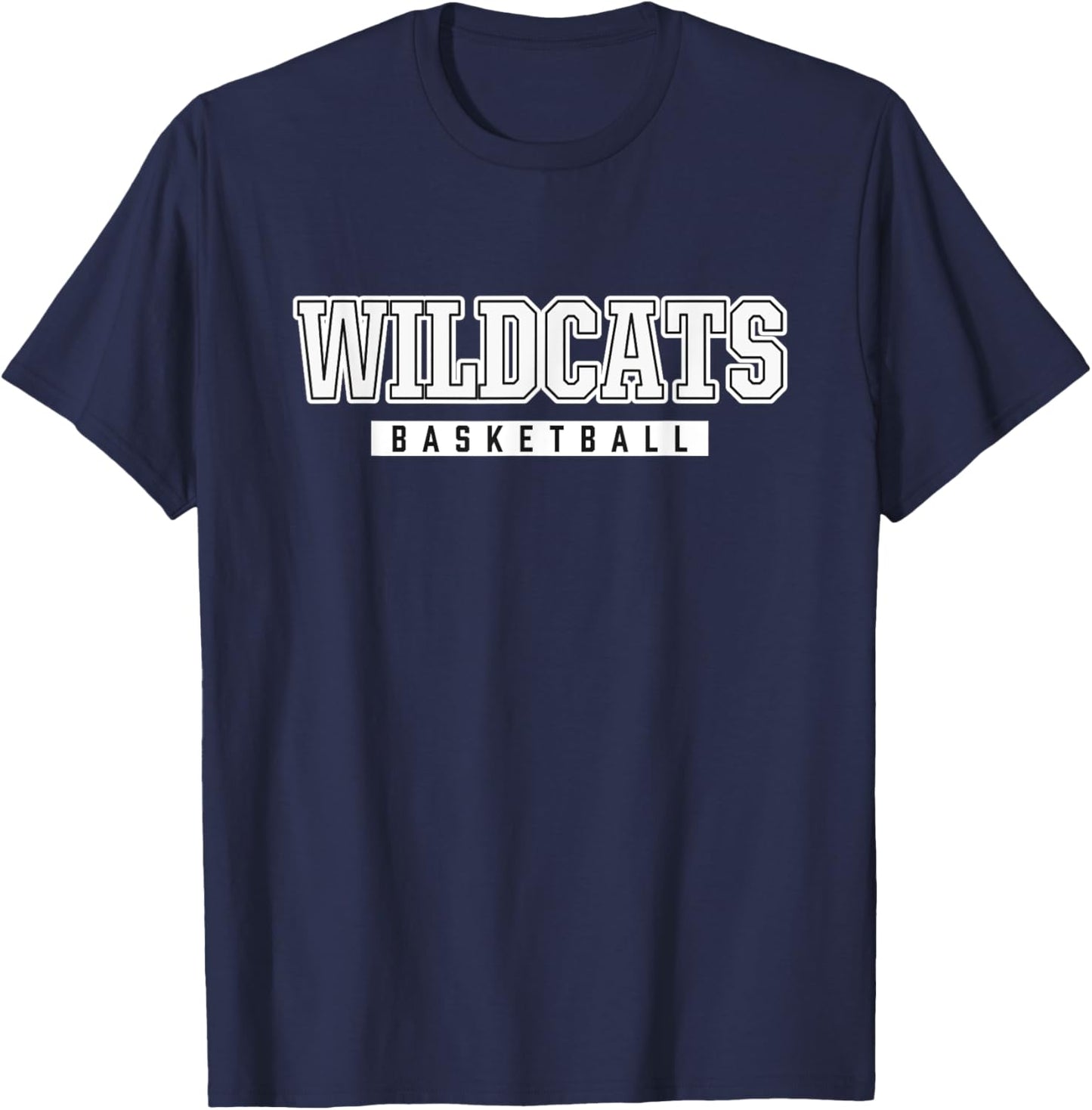 Wildcats Basketball Fletcher High School T-Shirt - T-Shirt | Navy