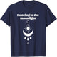 Just A Girl Dancing in the Moonlight Boho Moon Design Shirt T-Shirt - T-Shirt | Navy