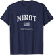 Minot North Dakota ND Vintage American Flag Kids Men T-Shirt - T-Shirt | Navy