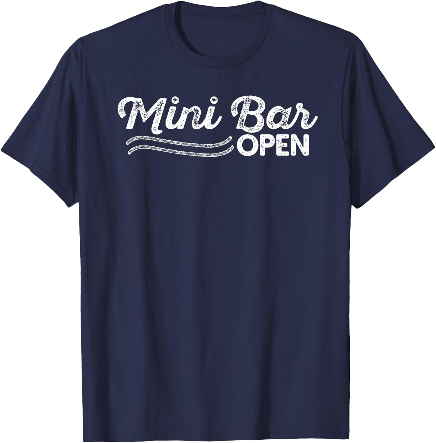 Mini Bar Open Vintage Gift T-Shirt - T-Shirt | Navy