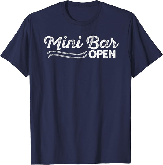Mini Bar Open Vintage Gift T-Shirt - T-Shirt | Navy