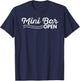 Mini Bar Open Vintage Gift T-Shirt - T-Shirt | Navy