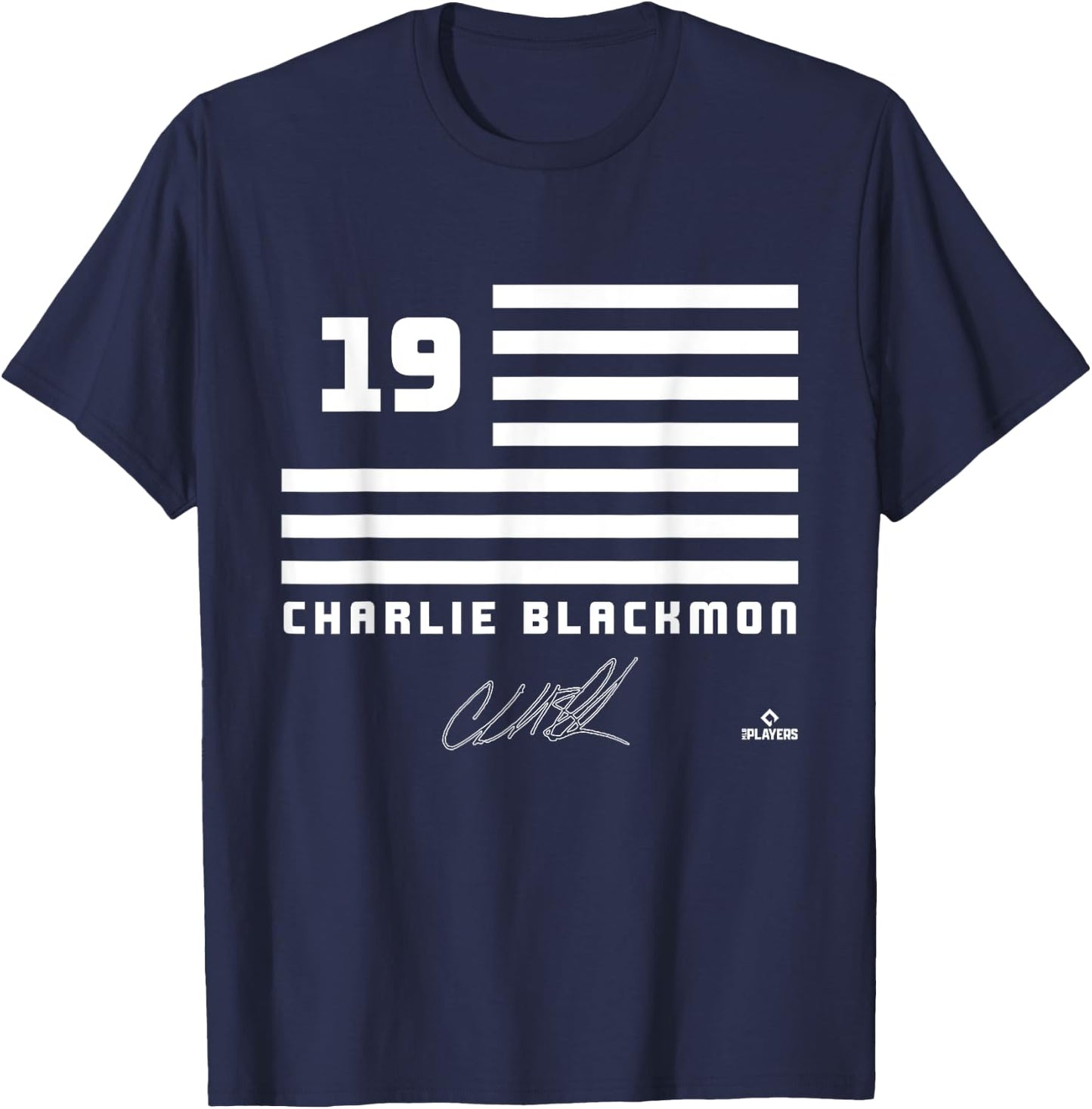 Charlie Blackmon Flag Name T-Shirt - T-Shirt | Navy