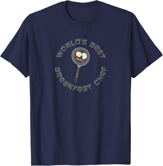 World's Best Breakfast Chef T-Shirt - T-Shirt | Navy
