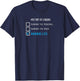 Funny My Type of Cardio is Running Late T-Shirt - T-Shirt | Navy