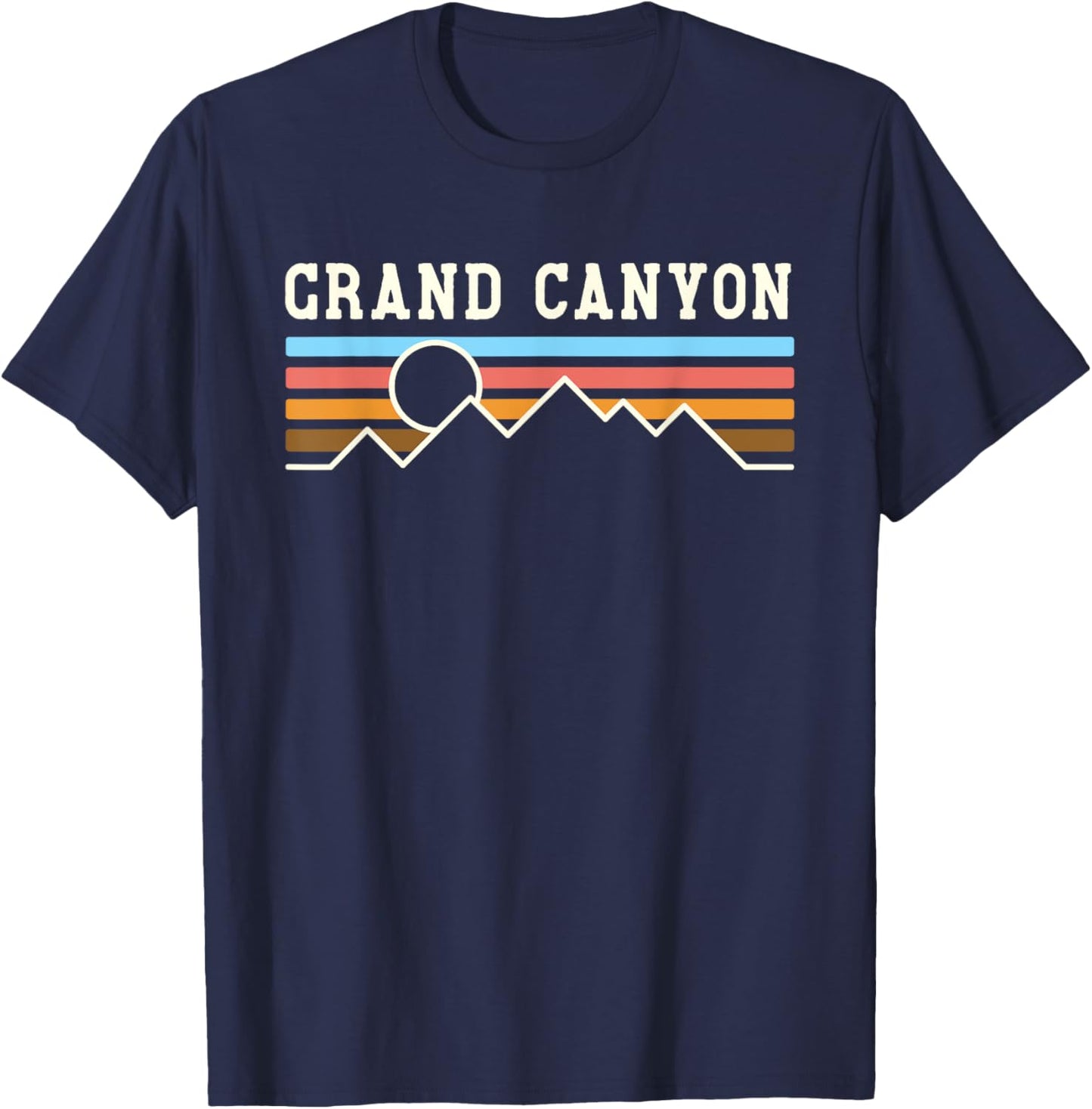 Grand Canyon National Park Retro camping hiking T-Shirt - T-Shirt | Navy