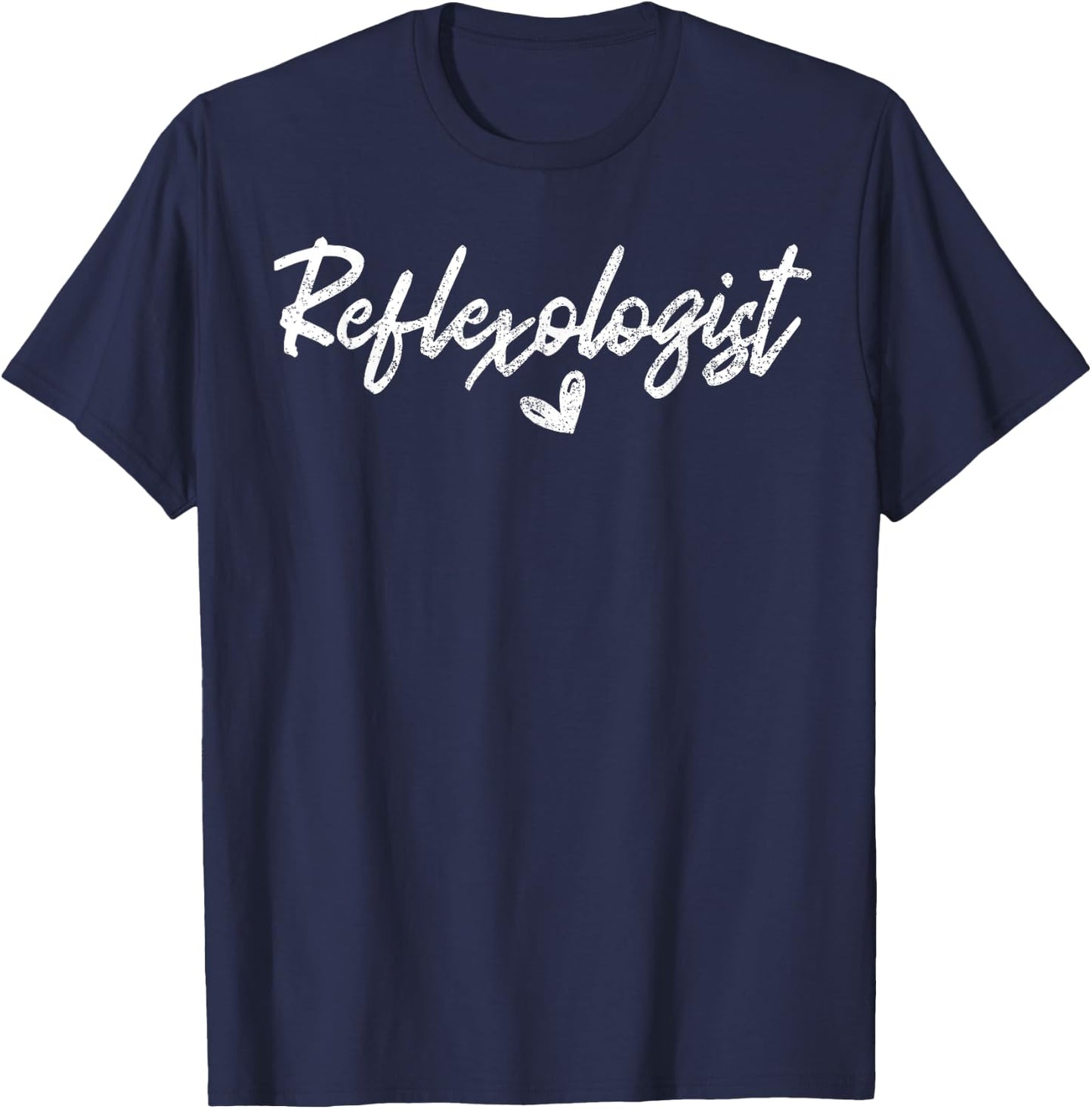 Reflexologist with Heart Reflexology Holistic Healing Alter T-Shirt - T-Shirt | Navy