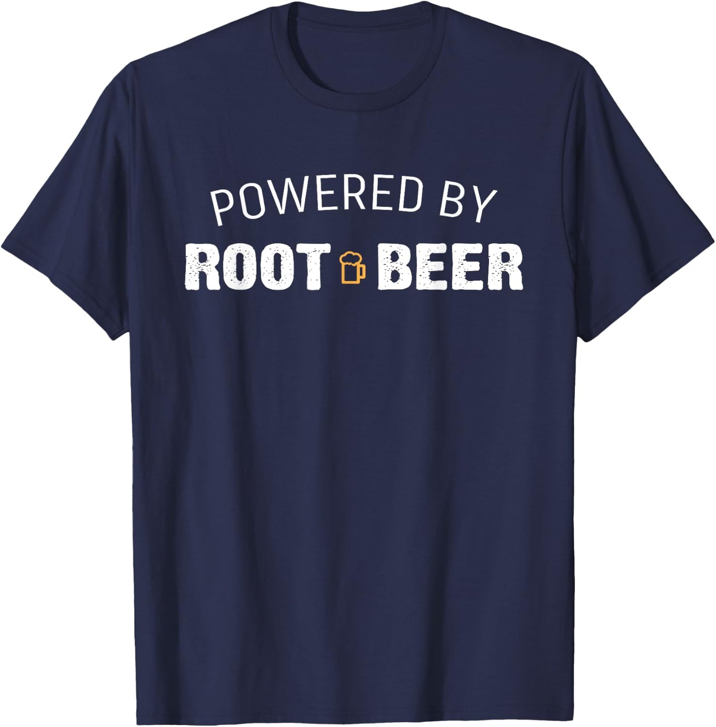 Powered By Root Beer T-Shirt - T-Shirt | Navy