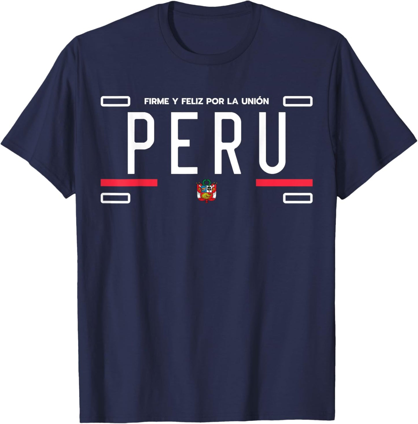 Peru License Plate, Peruana, Peru T-Shirt - T-Shirt | Navy