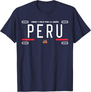 Peru License Plate, Peruana, Peru T-Shirt - T-Shirt | Navy