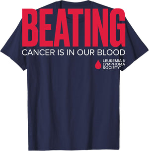 LLS - Beating Cancer is in Our Blood - T Shirt T-Shirt - T-Shirt | Navy
