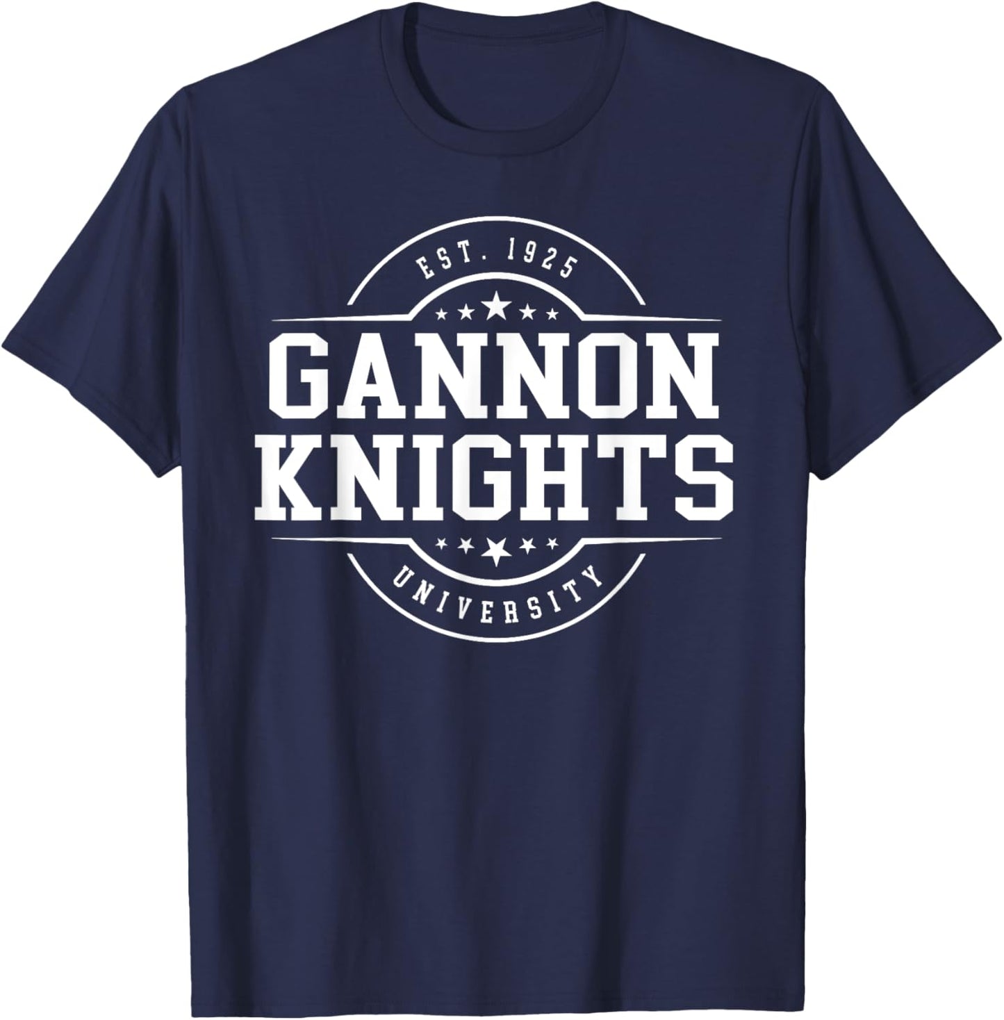 Gannon University Knights Arch Vintage Classic Design Gifts T-Shirt - T-Shirt | Navy