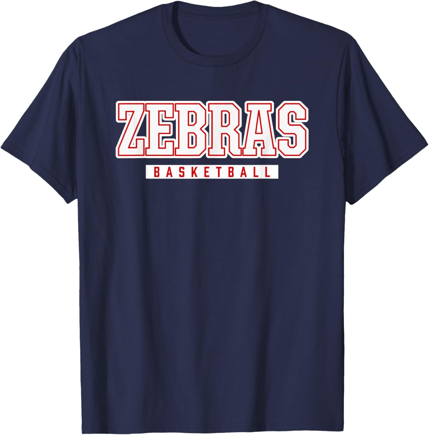 Zebras Basketball Pine Bluff High School T-Shirt - T-Shirt | Navy