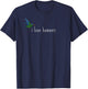 I Love Hummers Awesome Hummingbird Lover and Decor Funny T-Shirt - T-Shirt | Navy