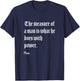 Measure Of Man Power Plato Philosophy Quote T-Shirt - T-Shirt | Navy