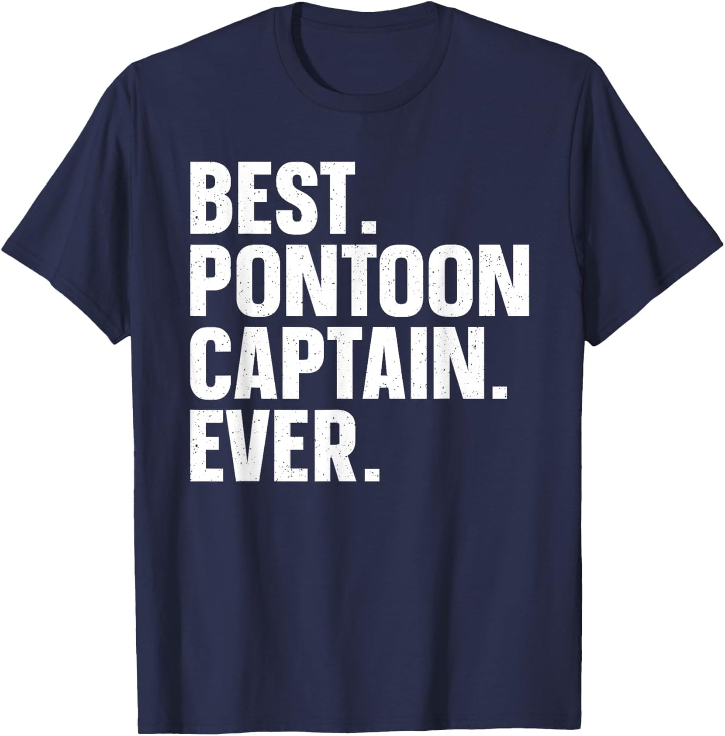 Pontoon Boat Captain Art Women Lake Pontooning Lover T-Shirt - T-Shirt | Navy