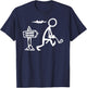Funny Golf Apparel, Angry Golfer Walks By Anger Rehab Sign T-Shirt - T-Shirt | Navy