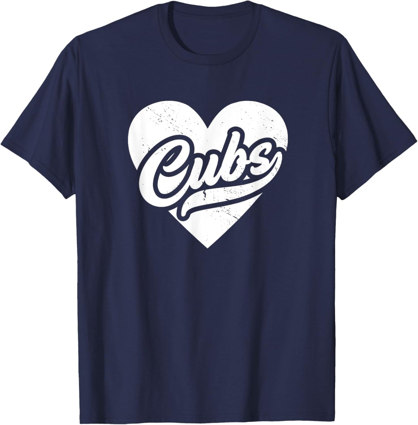Vintage Cubs High School Spirit Go Cubs Pride Cubs Love T-Shirt - T-Shirt | Navy