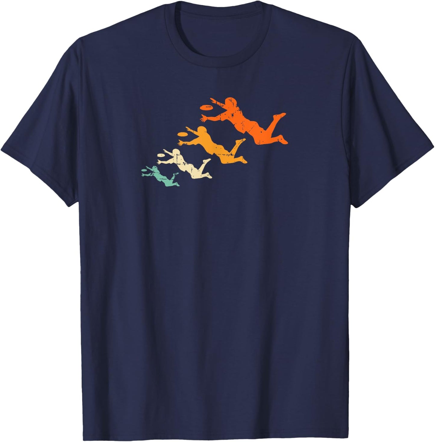 Retro Ultimate Frisbee Player Vintage Disc Ultimate Frisbee T-Shirt - T-Shirt | Navy