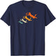 Retro Ultimate Frisbee Player Vintage Disc Ultimate Frisbee T-Shirt - T-Shirt | Navy