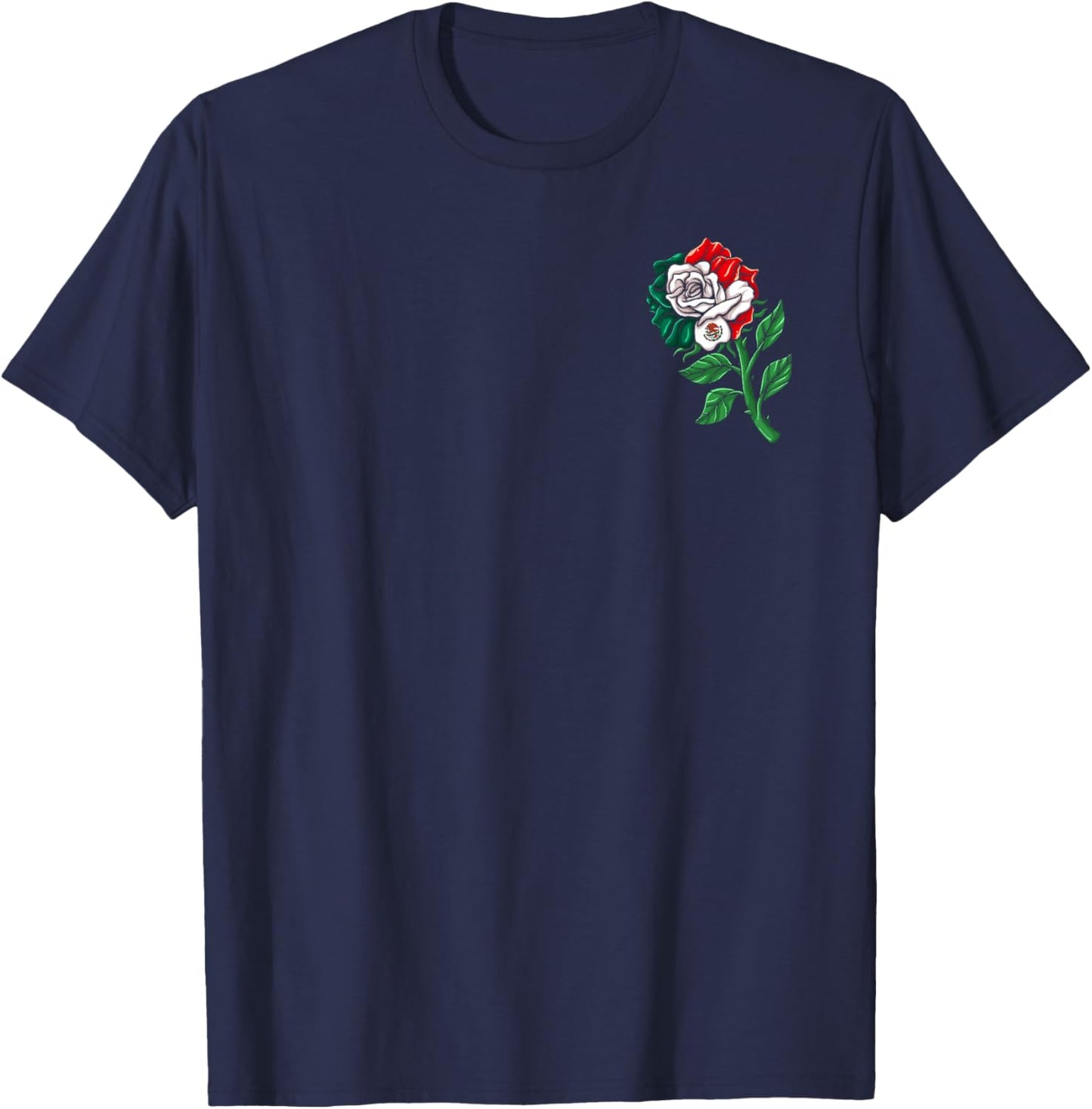 Mexico Gift Rose Tijuana Mexican Hispanic Pride Poncho T-Shirt - T-Shirt | Navy