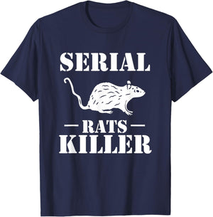 Serial Rats Killer Exterminator Pest Control T-Shirt - T-Shirt | Navy