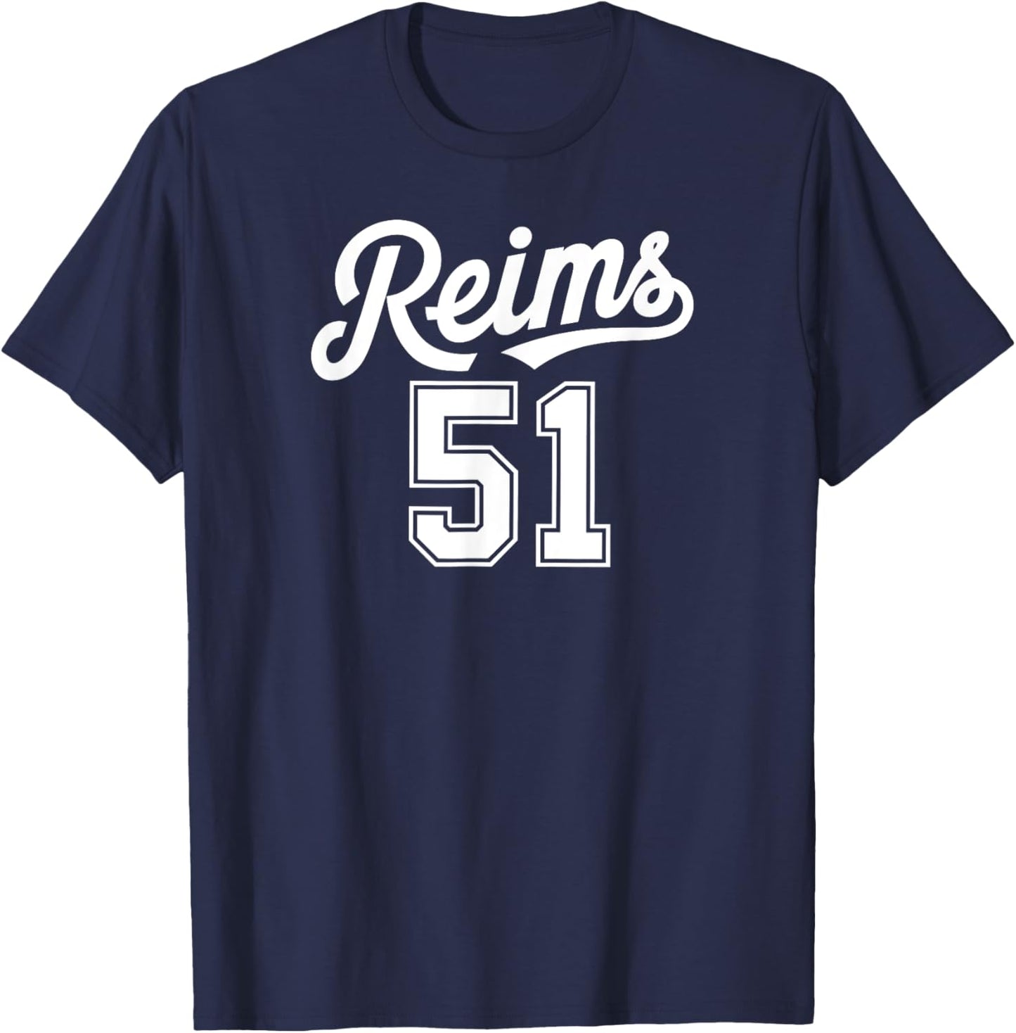 Reims 51 , Black, S T-Shirt - T-Shirt | Navy