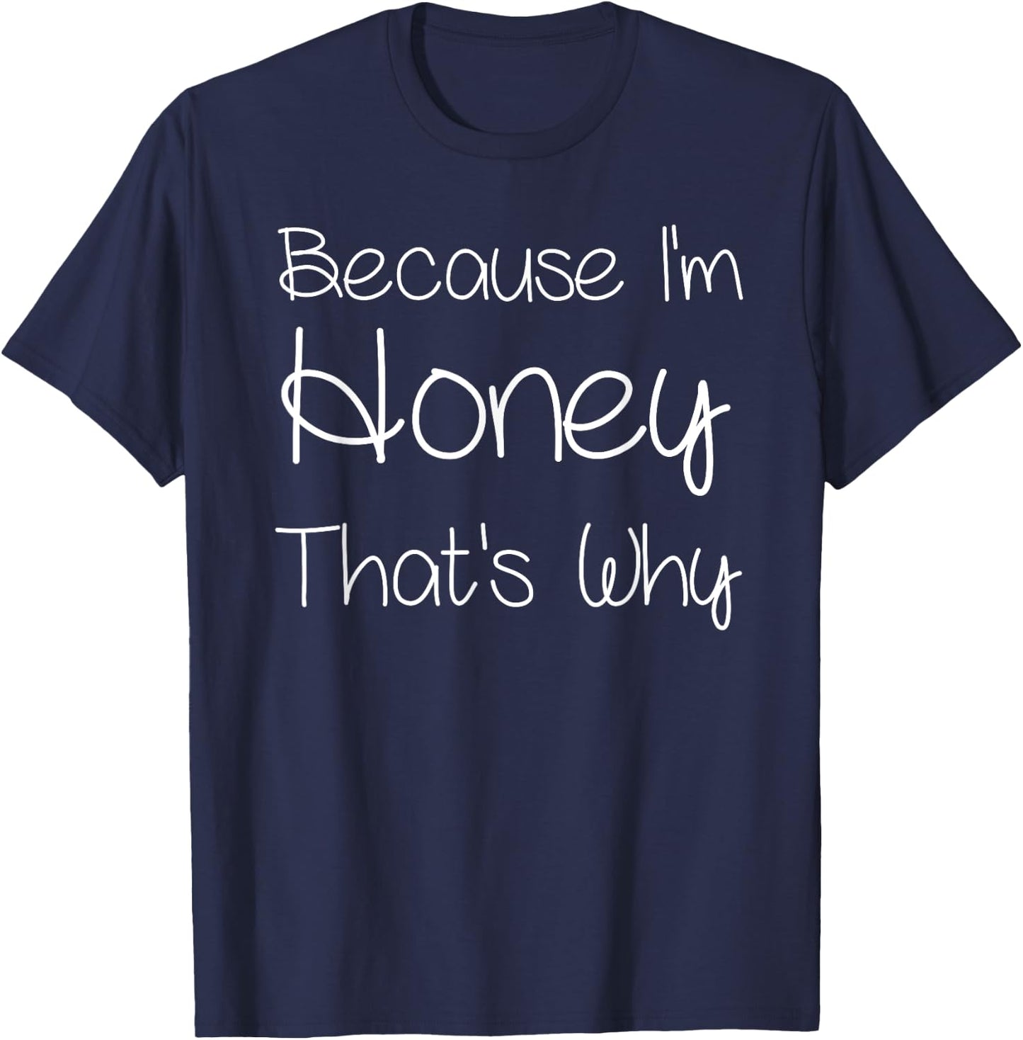 Custom Mother Christmas Mom Girl Wife First Names Honey Funny Personalized Birthday Women Name Gift T-Shirt - T-Shirt | Navy