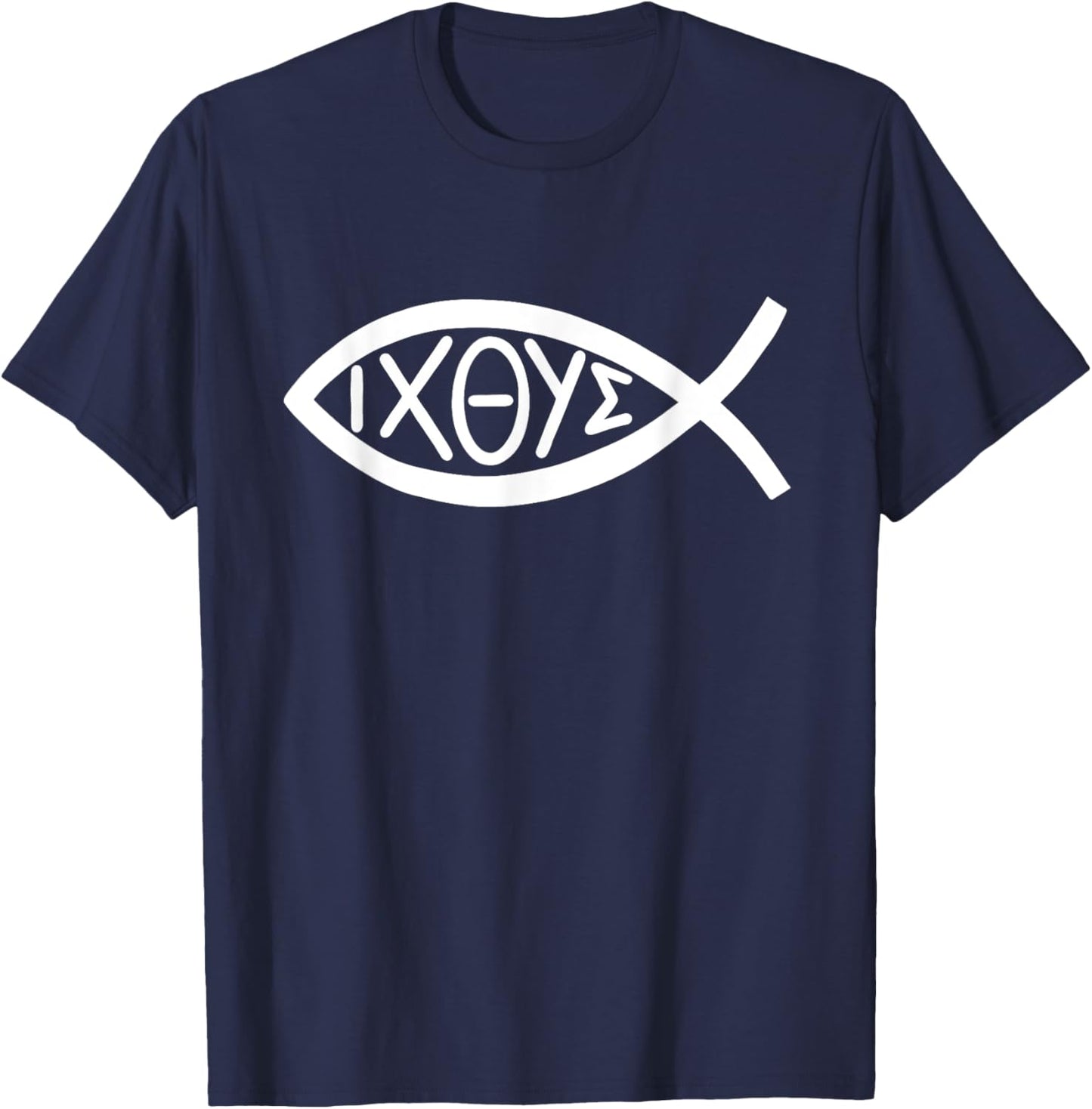 Jesus Fish T-Shirt - T-Shirt | Navy