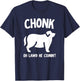 Fat Dog Chonk Meme Funny Pet Story Men Women T-Shirt - T-Shirt | Navy