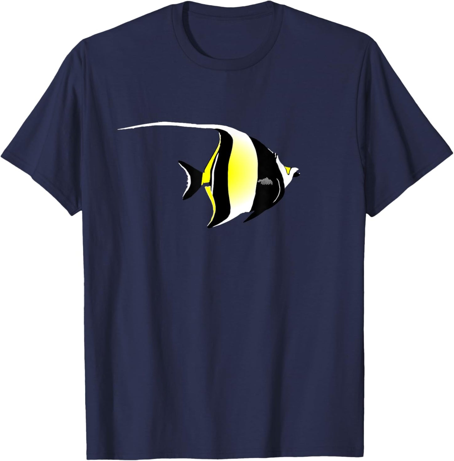 Moorish Idol Angelfish T-Shirt - T-Shirt | Navy