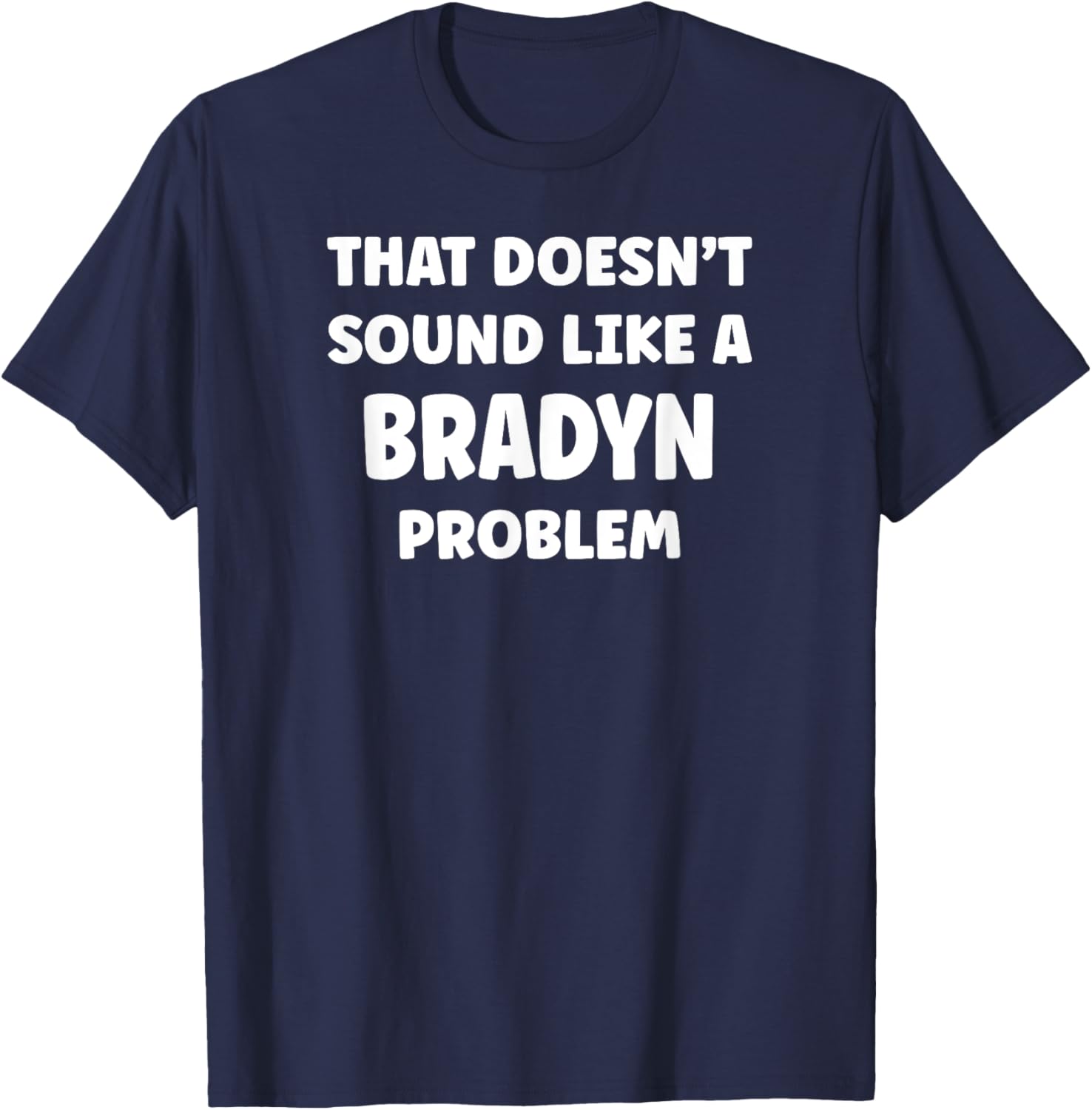 BRADYN Personalized Custom Boys BRADYN Name T-Shirt - T-Shirt | Navy
