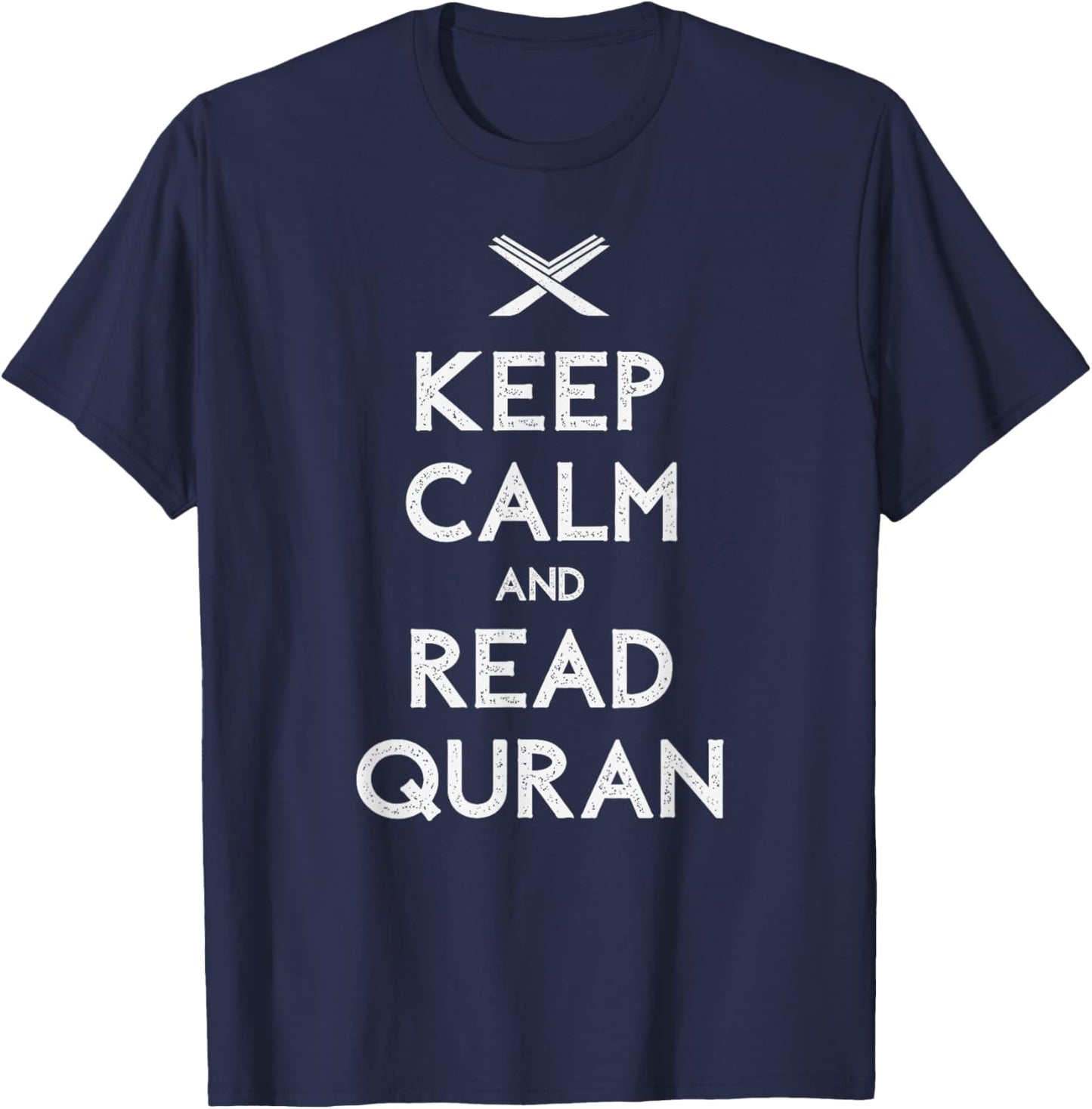 Eid Mubarak Read Quran Muslim Dawah T-Shirt - T-Shirt | Navy