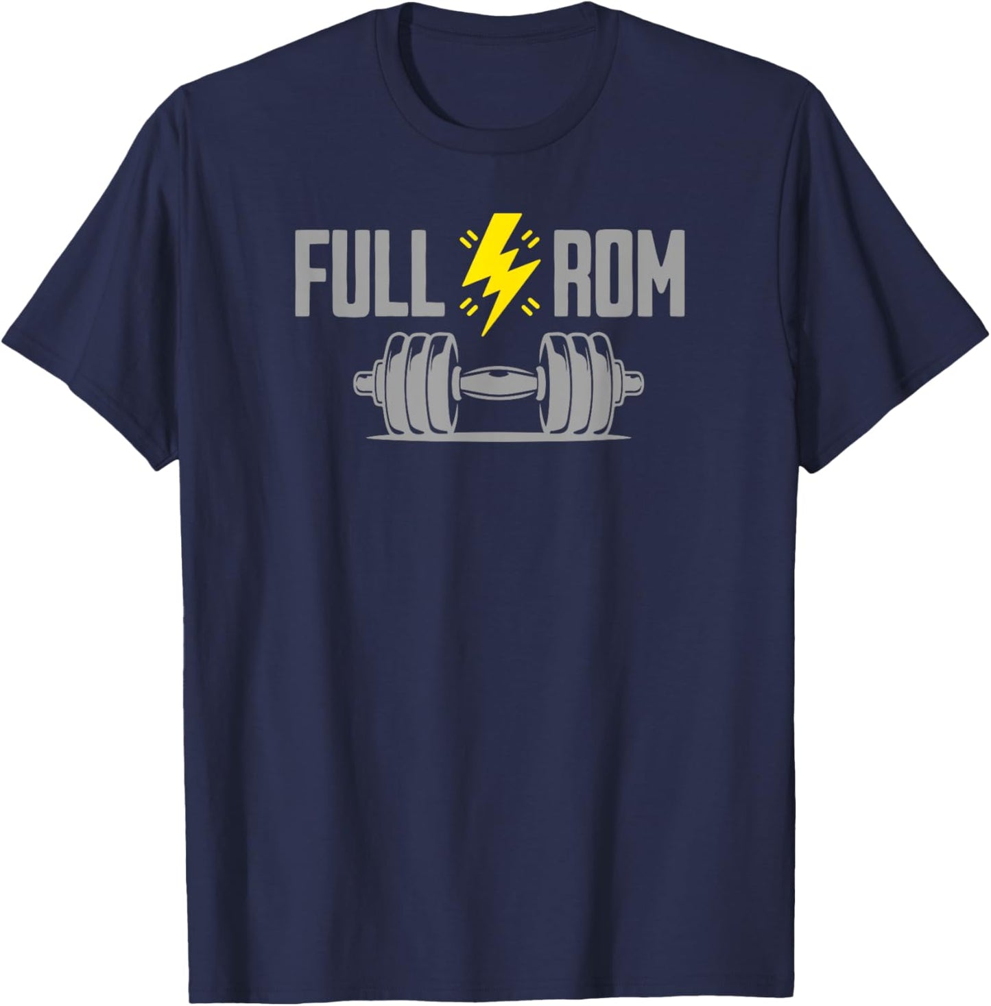 Full Rom Fitness Bodybuilding Gym T-Shirt - T-Shirt | Navy