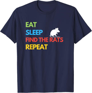 Funny Barn Hunt - Find the Rats T-Shirt - T-Shirt | Navy