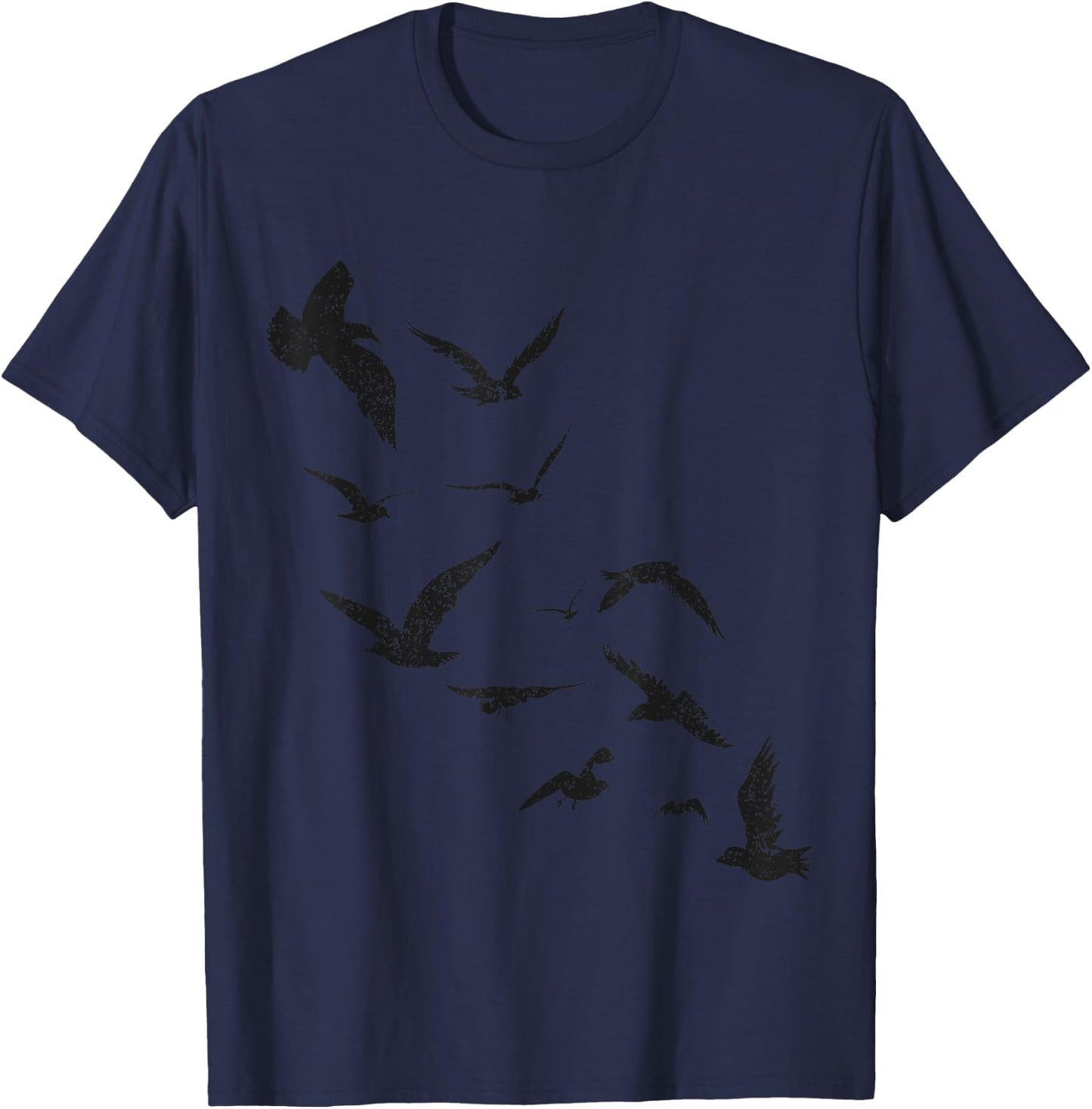 Majestic Flying Birds Of The Sky T-Shirt - T-Shirt | Navy