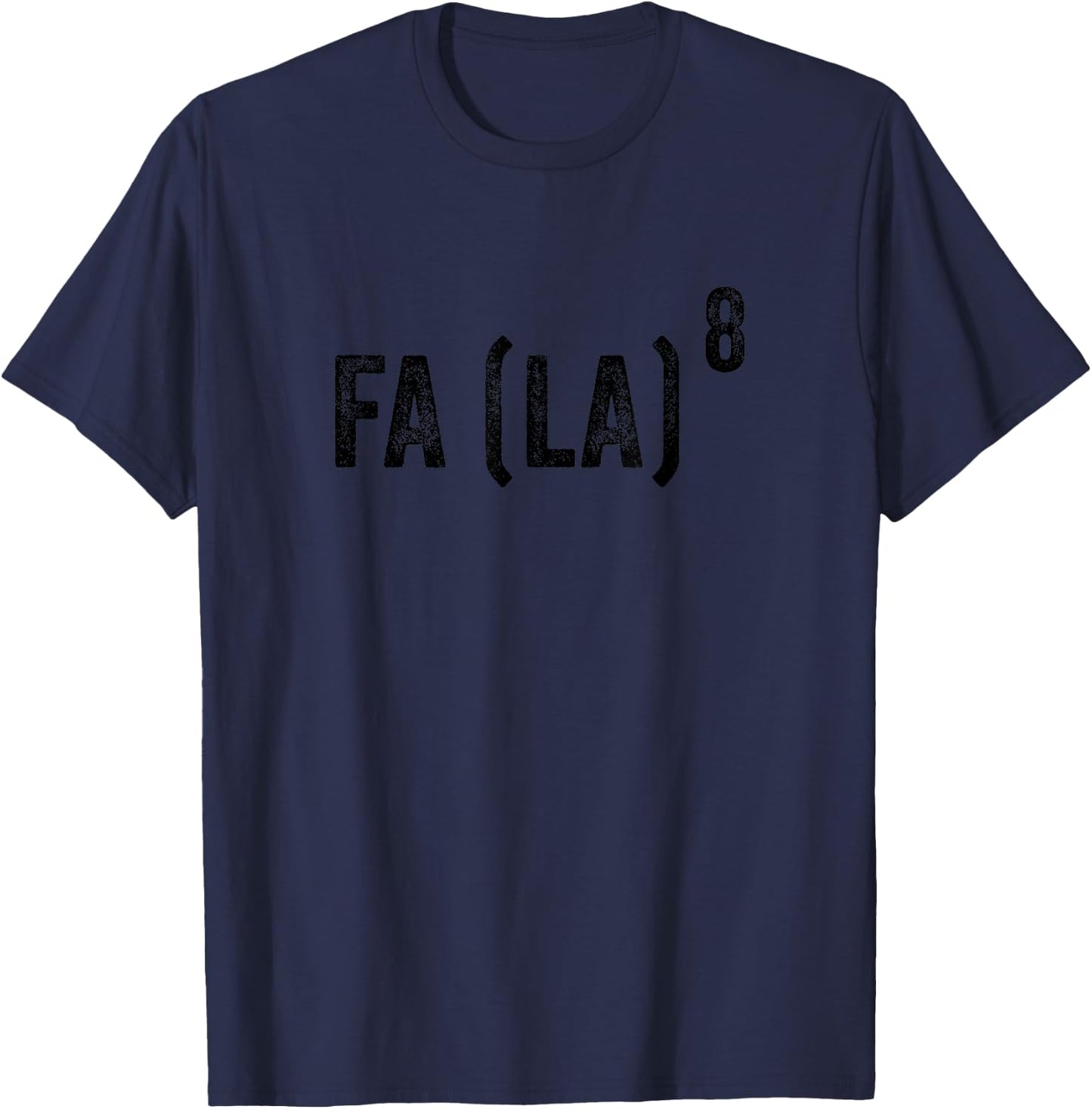 FA (LA)8 Funny Math Christmas Outfit Fa La La La X-Mas T-Shirt - T-Shirt | Navy