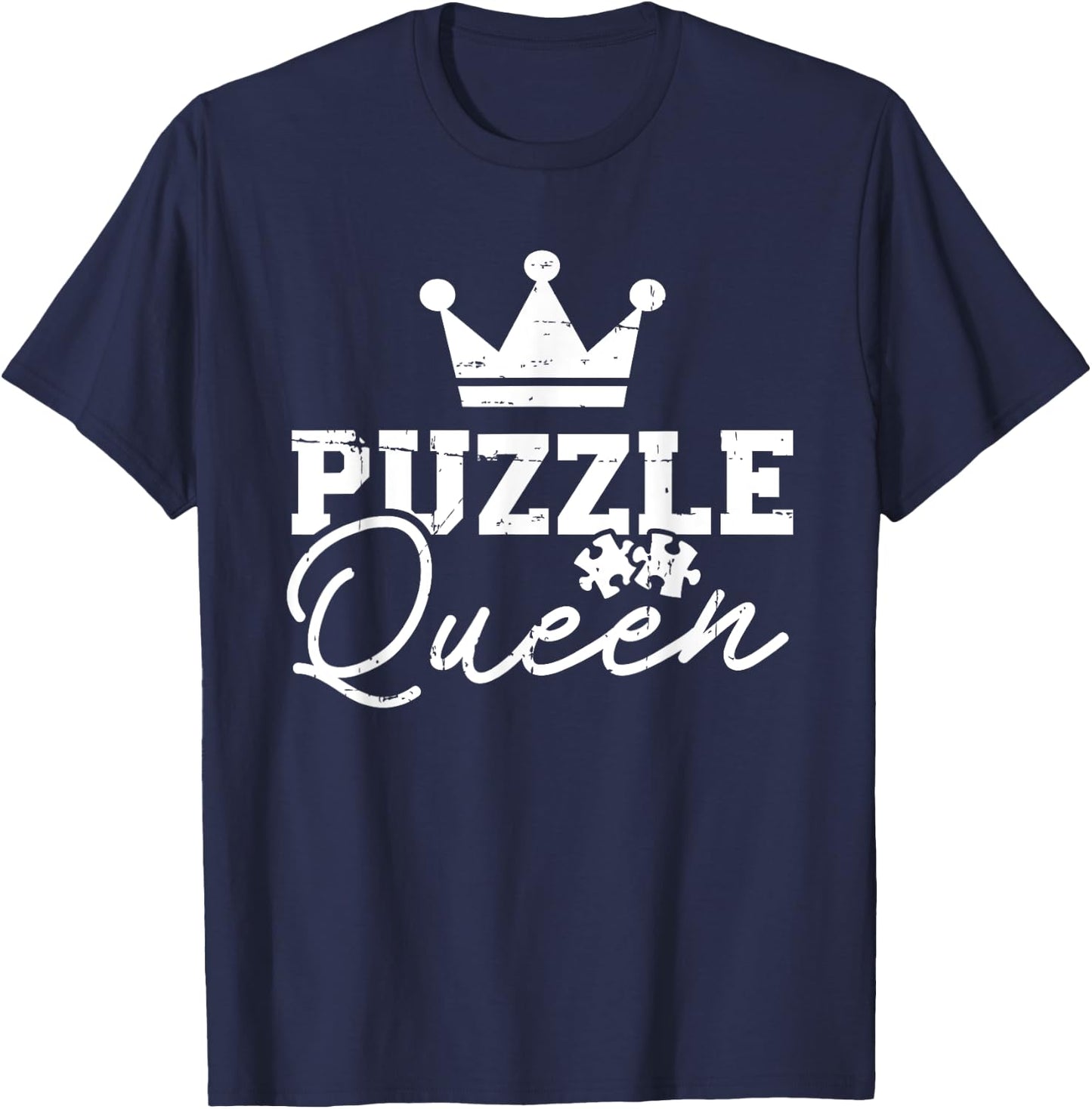 Jigsaw puzzle queen T-Shirt - T-Shirt | Navy