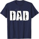 Vintage Dad Guns and Fishing Fathers Day Papa Uncle Retro T-Shirt - T-Shirt | Navy