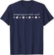 Daisy Flower Progressive Care Unit Nurse PCU RN Nursing T-Shirt - T-Shirt | Navy