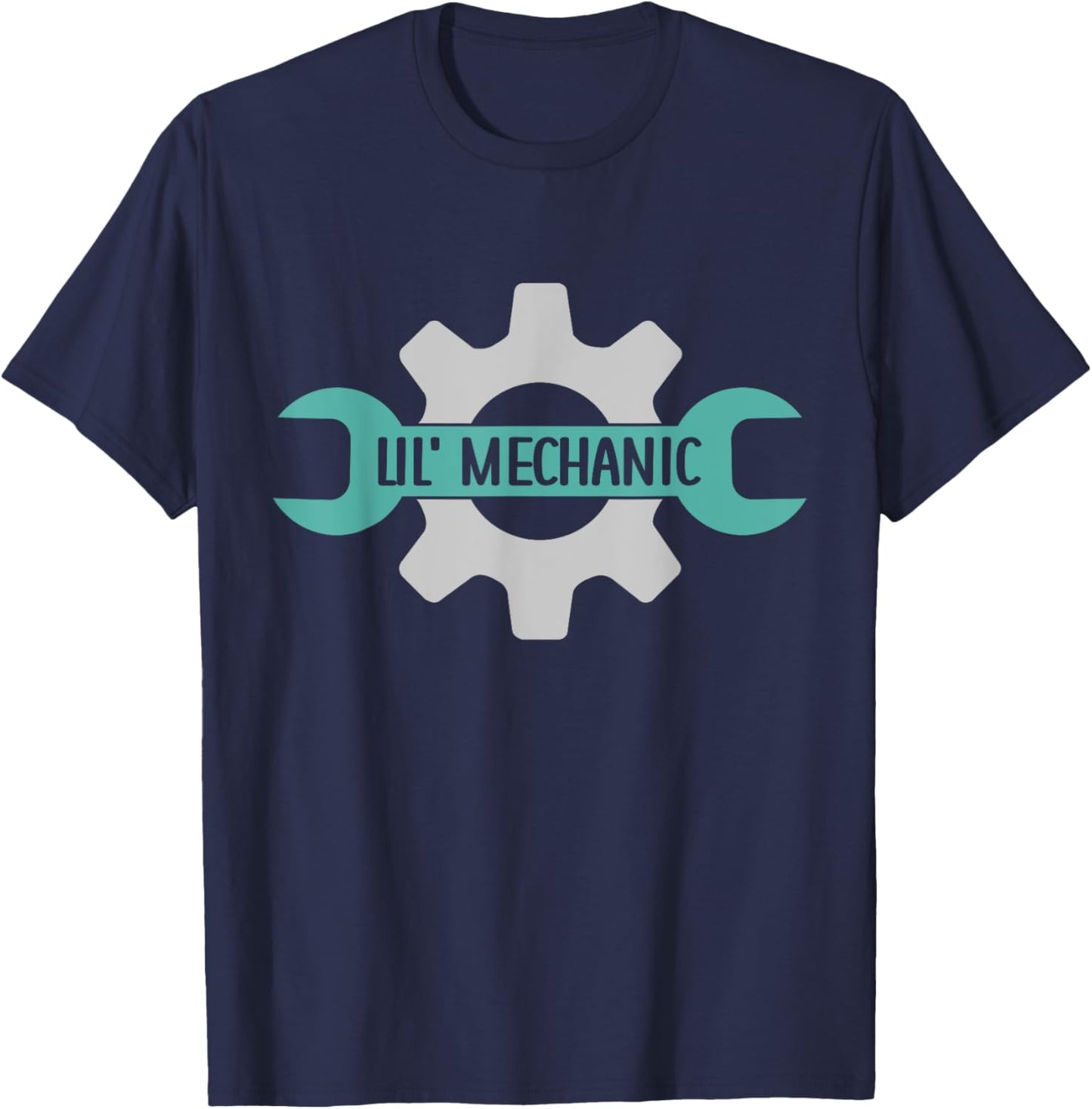 Kids Lil' Mechanic Kids Mechanic Dad Kids Mechanic T-Shirt - T-Shirt | Navy