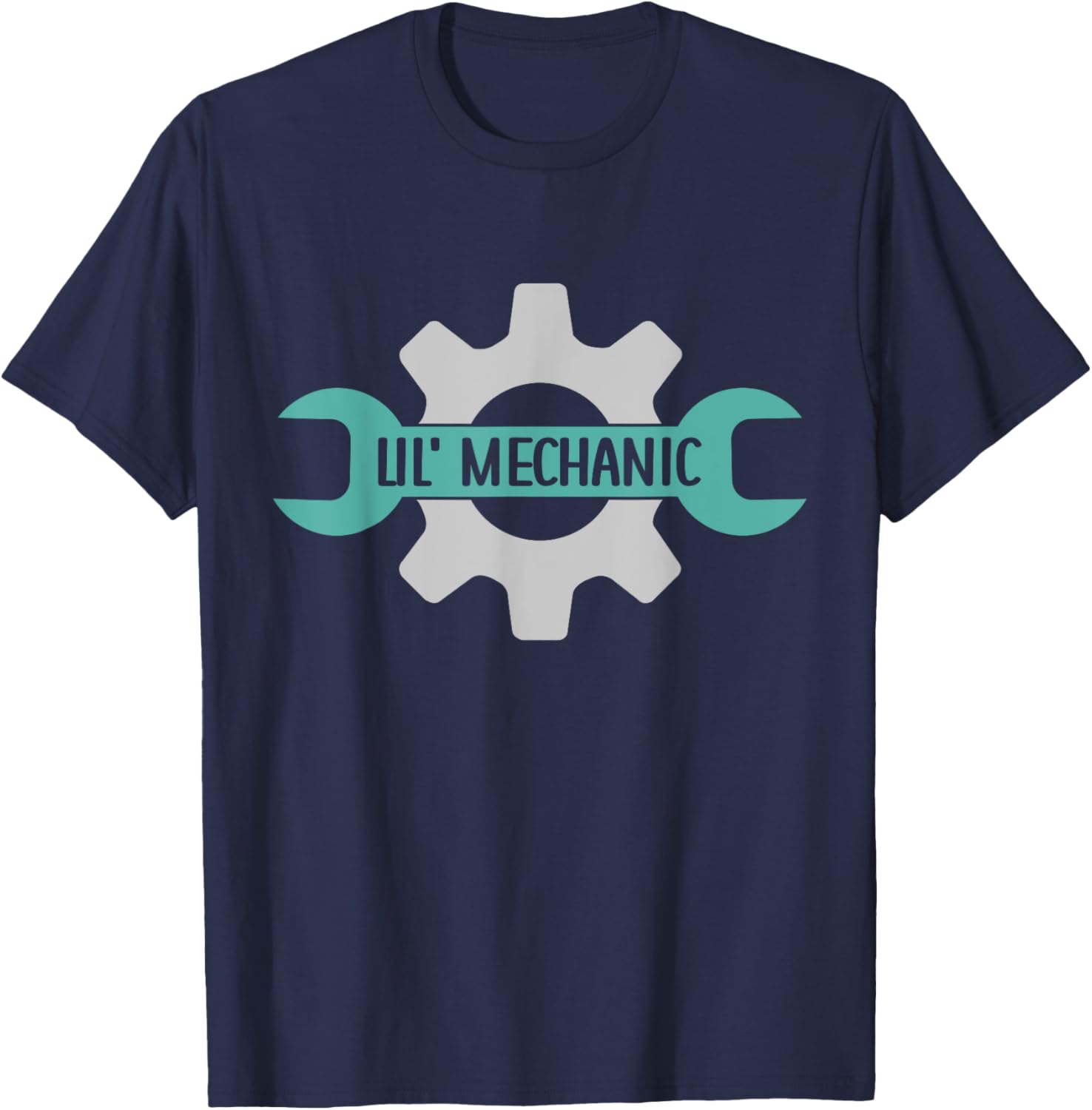 Kids Lil' Mechanic Kids Mechanic Dad Kids Mechanic T-Shirt - T-Shirt | Navy