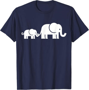 Elephant family T-Shirt - T-Shirt | Navy